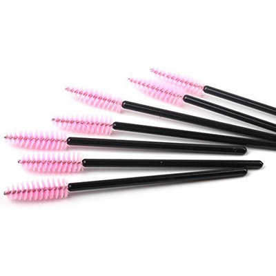 THINKSHOW Mascara Brushes 100 pcs Disposable Eyelash Mascara Applicator Wand Brush
