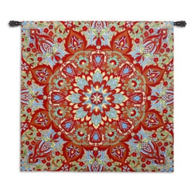 Rangoli Sunrise Wall Tapestry - 51W x 52H in.
