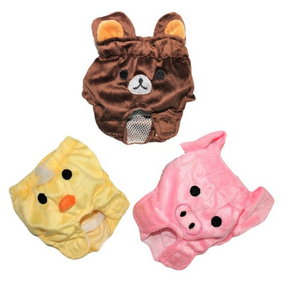 For SMALL Pet Cat Dog Diaper WASHABLE Reusable Female Pants PIG sz M (waist 9