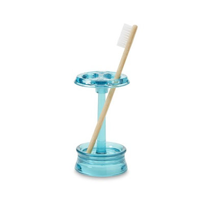 InterDesign USA Aruba Blue Franklin Toothbrush Holder