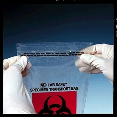 Medegen Medical MAI 49-93 8 x 8 in. Zip Closure Collection Bag - 1000 per Case