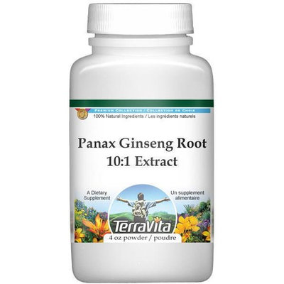 Extra Strength Panax Ginseng Root 10:1 Extract (30% Ginsenosides) Powder (4 oz, ZIN: 514414)