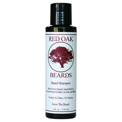 Beard Shampoo by Red Oak Beards - All Natural Beard Wash - Cleans and Conditions - Promotes Strong and Healthy Beards