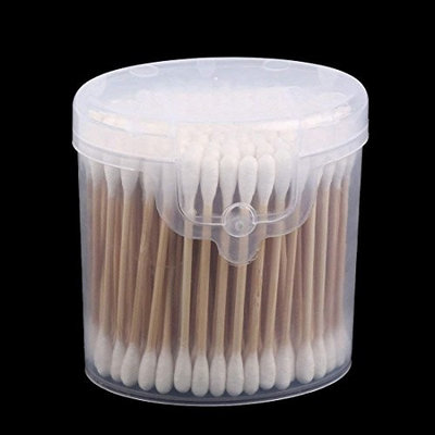 Wooden Stick Cotton Swabs Cuteya Double Tipped With Finest Quality Cotton Heads- Cuteya, Safe, Highly Absorbent & Hygienic