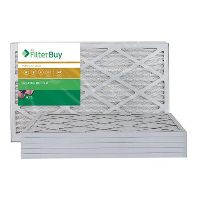 AFB Gold MERV 11 13x24x1 Pleated AC Furnace Air Filter. Filters. 100% produced in the USA. (Pack of 6)
