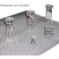 Sani-Dry Bar Glass Shelf Liner - Black - Roll of 40 Feet