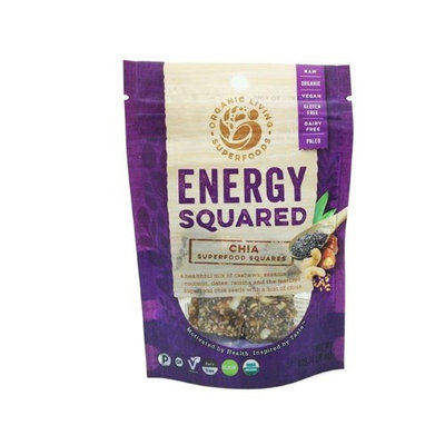 Organic Living Superfoods chia-sq-S Energy Squared Raw Chia Superfood Squares Snack Case - Pack of 12