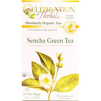 Celebration Herbals Sencha Green Tea, 24 count, 1.48 oz, (Pack of 3)