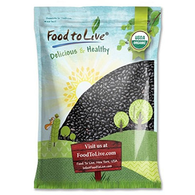 Food To Live ® Organic Black Turtle Beans (Dried, Non-GMO, Bulk) (25 Pounds)