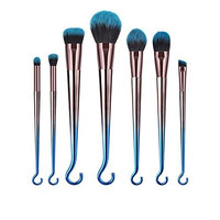 Jocestyle 7pcs/Set Mermaid Makeup Brushes Fishtail Shape Cosmetic Beauty Tool