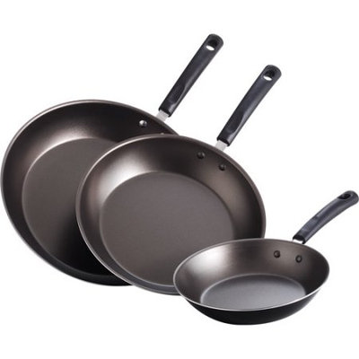 Mainstays 3-Piece Non-Stick Saute Set, Black