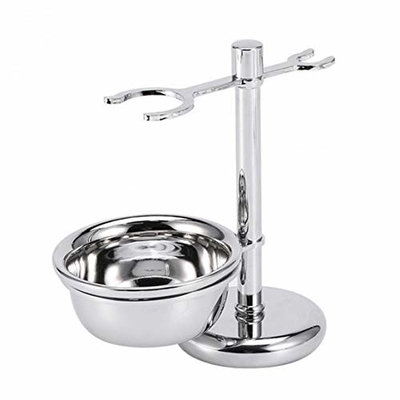 Shaving Set, Zinc Alloy Shaving Stand with Bowl for Men’s Better Shaving