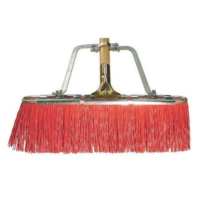 TOUGH GUY 12L032 Push Broom w/Hndl, Poly,65 In. OAL