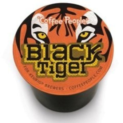Coffee People Coffee Black Tiger Blend, K-Cup Portion Pack for Keurig Brewers, 24 count (Pack of 4)