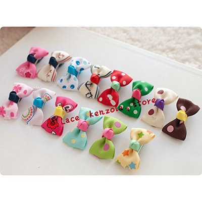 Lace Kenzola 20pc Toddler Mini Bow Hair Barrettes Set