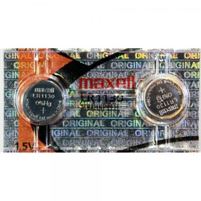Strip of 10 Fresh Maxell LR1130 (189) 1.5v Alkaline Batteries