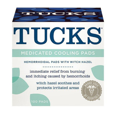 Tucks Medicated Cooling Pads For Hemorrhoid Relief, 100 Ea, 3 Pack