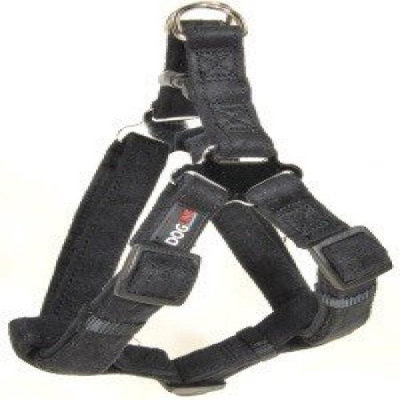 Dogline M8101-1 11-15 L x 0. 63 W inch Comfort Microfiber Step-In Harness, Black