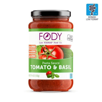 FODY - Low FODMAP Tomato & Basil Pasta Sauce 550g (19.4oz)