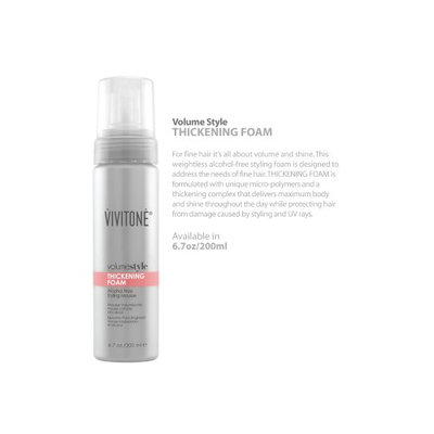 Vivitone volumestyle Thickening Foam, 6.7 oz.