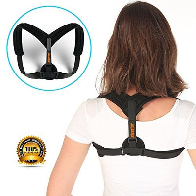 Back Posture Corrector Clavicle Support Brace for Women & Men by Nicestar Improve Posture, Prevent Slouching and Upper Back Pain Relief