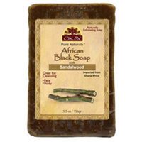 OKAY African Black Soap Sandlewood 156 g - 5.5 oz