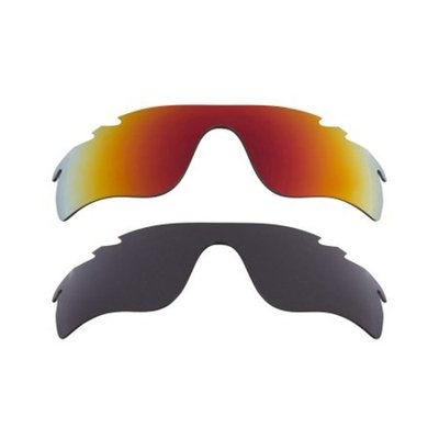Best SEEK Replacement Lenses for Oakley VENTED RADAR LOCK Grey Red Mirror