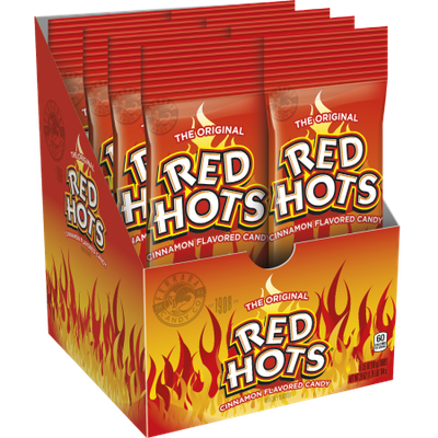 Ferrara Candy Company Red Hots Cinnamon Candy, 3.5 Ounce Bag, Pack of 8
