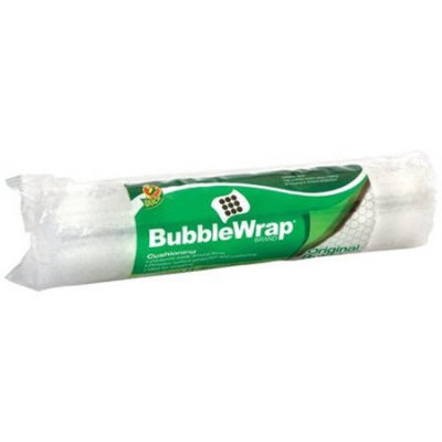 Duck Original 3/16 inch Bubble Wrap Cushioning, 16 in. x 7 ft., Clear