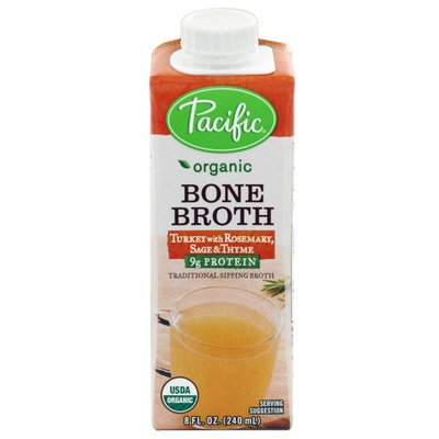 Pacific Natural Foods - Organic Bone Broth Turkey with Rosemary, Sage & Thyme - 8 oz(pack of 6)