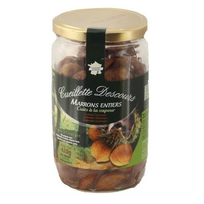 Concept Fruits Whole Roasted Chestnuts in Jar-Large 14.8 oz Cueillette Descours (Pack of 6)