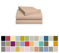 LuxClub Bamboo Sheet Set - Viscose from Bamboo - Eco Friendly, Wrinkle Free, Hypoallergenic, Antibacterial, Moisture Wicking, Fade Resistant, Silky, Stronger & Softer than Cotton - Pearl Pink - King
