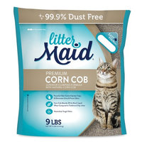 Littermaid Corn Cob Natural Clumping Cat Litter, 9-Pounds