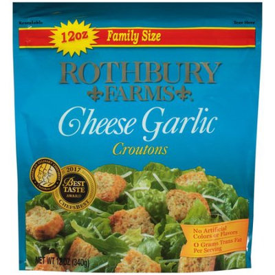 Rothbury Farms Cheese Garlic Croutons (12.0 oz Family Size Package)