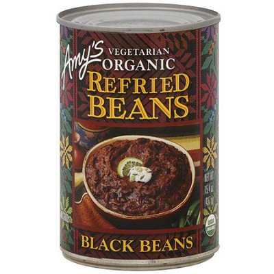 Amy's Kitchen Amy's Organic Vegetarian Refried Black Beans, 15.4 oz (Pack of 12)