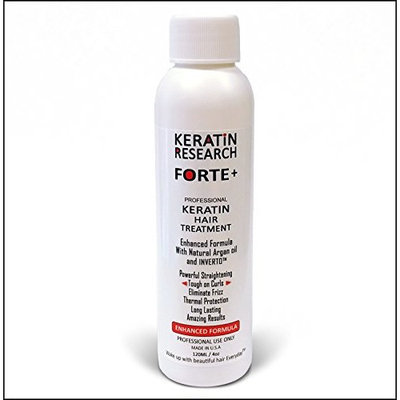 Keratin Forte Keratin Brazilian Keratin Hair Blowout Treatment Extra Strength 120ml Enhanced Formula for Curly Hair By Keratin Research Queratina Keratina Brasilera Tratamiento Forte