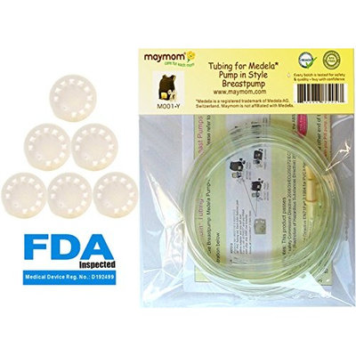 Tubing for Medela Pump in Style Advanced Breastpump Released After Jul 2006 Plus 6 Membranes in Retail Pack. Replaces Medela Tubing and Medela Membrane. BPA Free. Made By Maymom (2 Tubes and 6 Membranes)