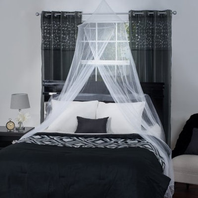 Trademark Global Games Mosquito Repelling Net for Twin Beds Hammocks and Cribs, Breathable Insect Protection Canopy with Large Opening by Lavish Home- White