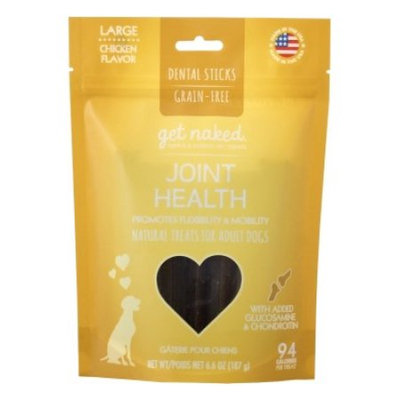 Get Naked Joint Health Grain Free Dental Chew Sticks, Large 6.6oz
