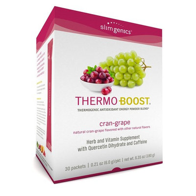 SlimGenics Thermo-Boost ® | Thermogenic Powder Energy Drink Mix – Antioxidant, Anti-Aging Properties - Metabolism Booster For Weight Loss - Fights Fatigue and Inflammation (Cran-Grape Flavor)