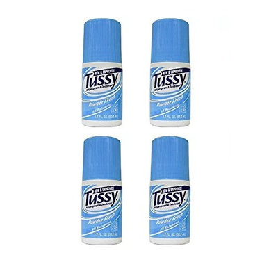 Tussy Roll-on Antiperspirant & Deodorant - Powder Fresh: 1.7 Oz (4 Pack) + FREE LA Cross Blemish Remover 74851