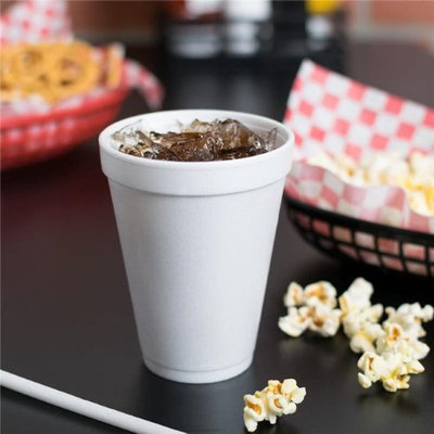 Dart 12J12 CPC 12 oz Space Saver Foam Cups - White Case of 1000