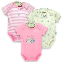 Organically Grown Infant 'Winter Friends' Organic Cotton Bodysuits (Set of 3)