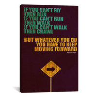 iCanvas 'Keep Moving Forward' by Budi Satria Kwan Textual Art on Canvas