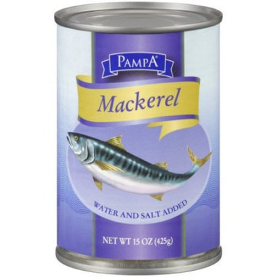 Pampa Mackerel in Brine, 15 oz Can