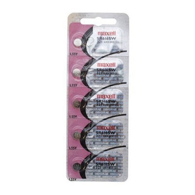 Maxell Battery, Energizer #321, Pack Of 5