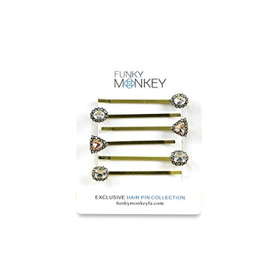 Bobby Pin Fashion Set (Peach Bellini) Gold; 5 piece set