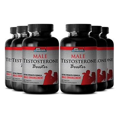 Tribulus Natural - Male Testosterone Booster - Premium testosterone booster for men (6 Bottles 360 Tablets)