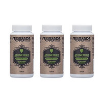 Fromonda Atone Mint Talc Free Body Powder With Cooling Menthol - Natural Dry Deodorant With Spearmint & Tea Tree Oil Essential Oils – 1.4 OZ Pack of 3