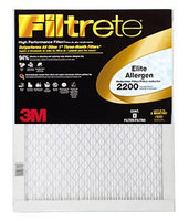 14x20x1 (13.7 x 19.7) Filtrete Elite Allergen Reduction 2200 Filter by 3M (2 Pack)